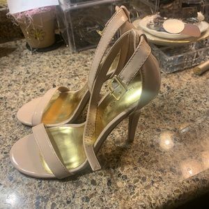 Madden Girl beautiful beige heels.  4” heel, worn once!